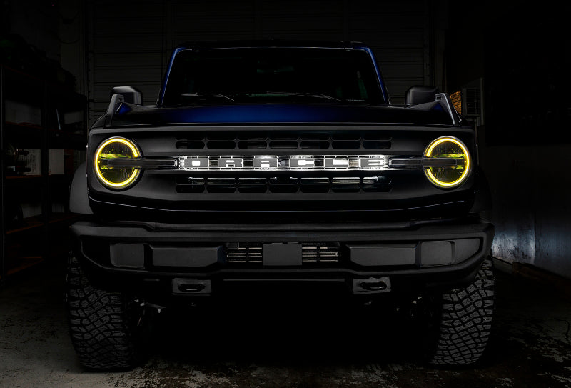 ORACLE Lighting Headlights Oracle 2021 Ford Bronco DRL Upgrade w/ Halo Kit - ColorSHIFT w/ BC1 Controller SEE WARRANTY