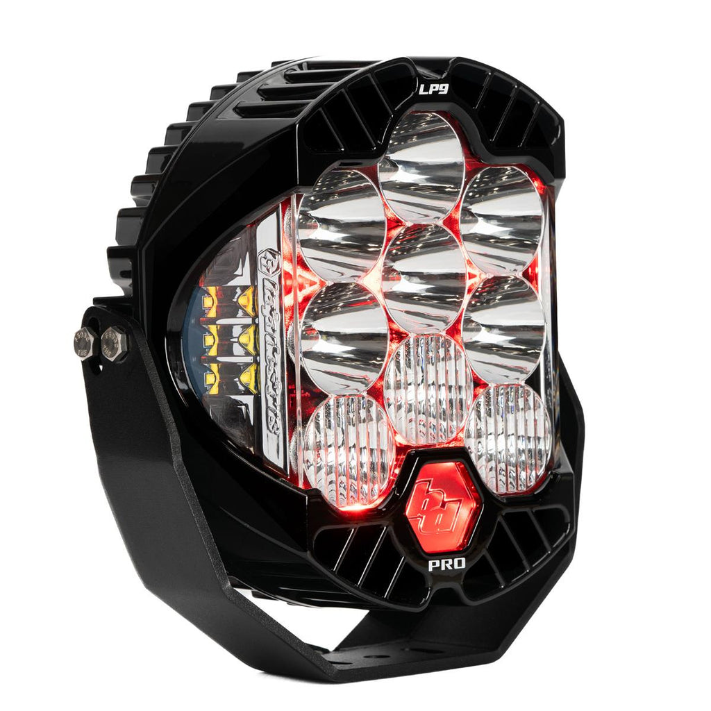 Baja Designs LED Light Pods LP9 Pro LED Auxiliary Light Pod Light Pattern Driving/Combo Red Backlight Clear Lens Baja Designs - 320014