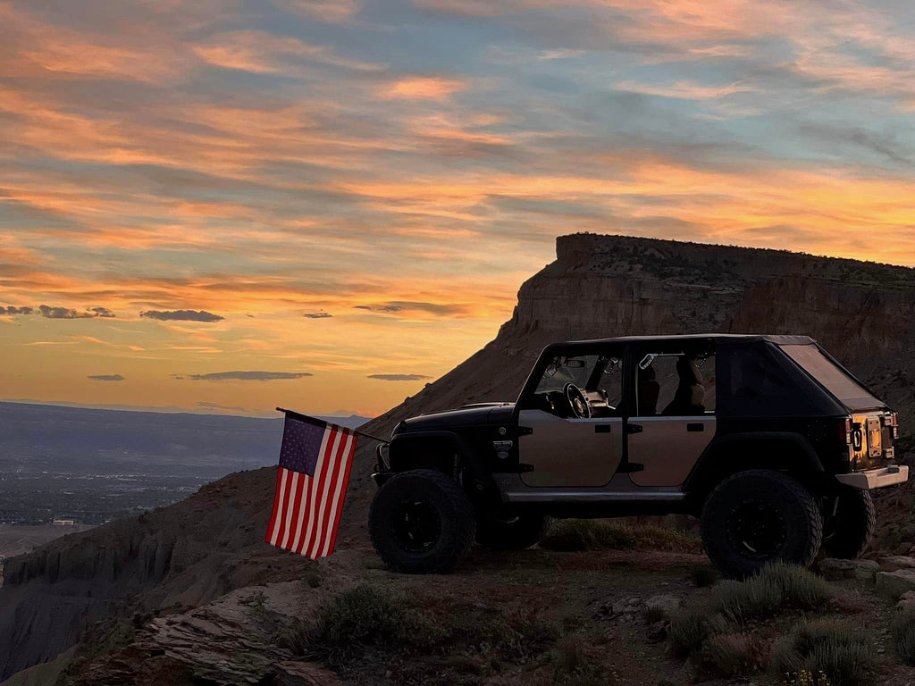 CMM Offroad Jeep trail scene at sunset — available from Offroad Trading Company