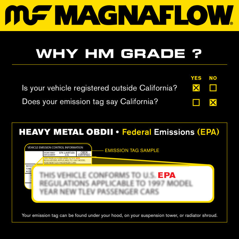 Magnaflow Catalytic Converter Direct Fit MagnaFlow Conv DF 99-04 LR Discovery V8 49S