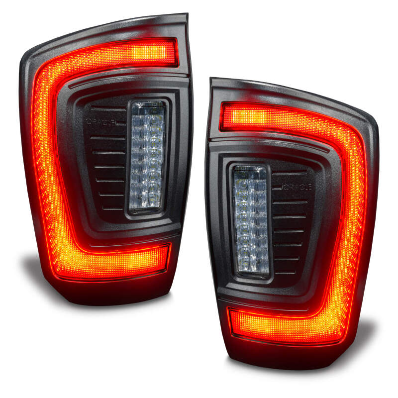ORACLE Lighting Tail Lights Oracle Lighting 16-23 Gen 3 Toyota Tacoma Black Series Flush Style LED Tail Lights SEE WARRANTY