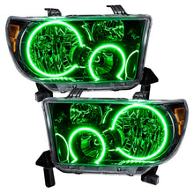 Load image into Gallery viewer, ORACLE Lighting Headlights Oracle 07-11 Toyota Tundra Pre-Assembled Headlights - Black Housing - ColorSHIFT w/ BC1 Controller