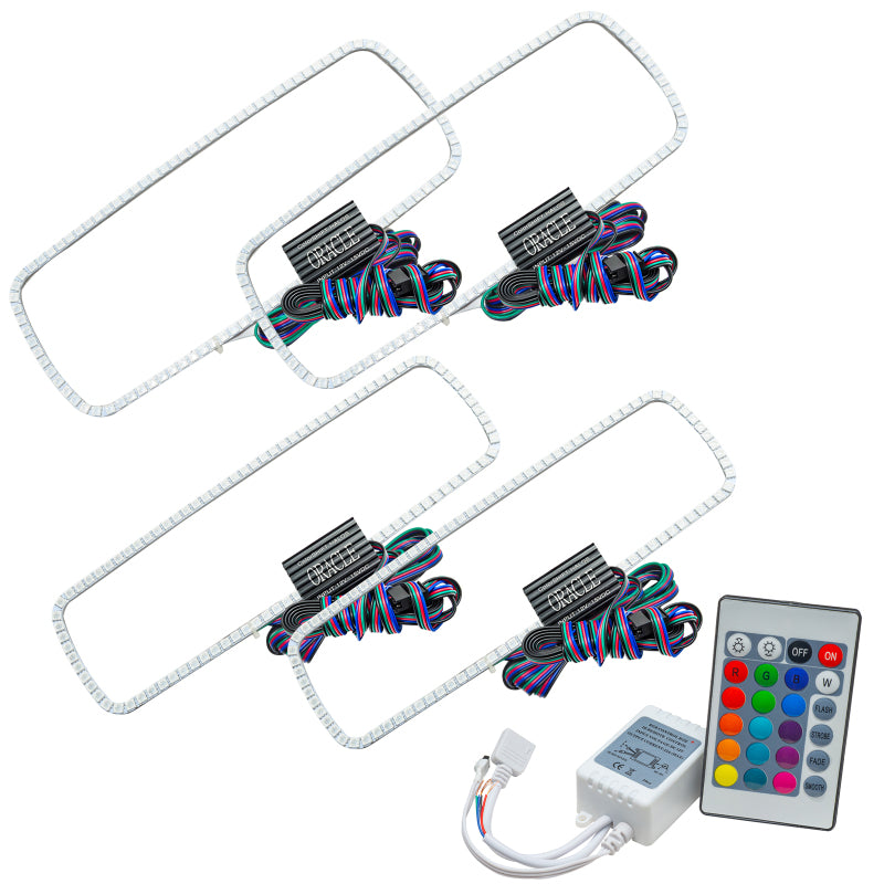 ORACLE Lighting Headlights Oracle Ford Excursion 05 Halo Kit - ColorSHIFT w/ Simple Controller SEE WARRANTY