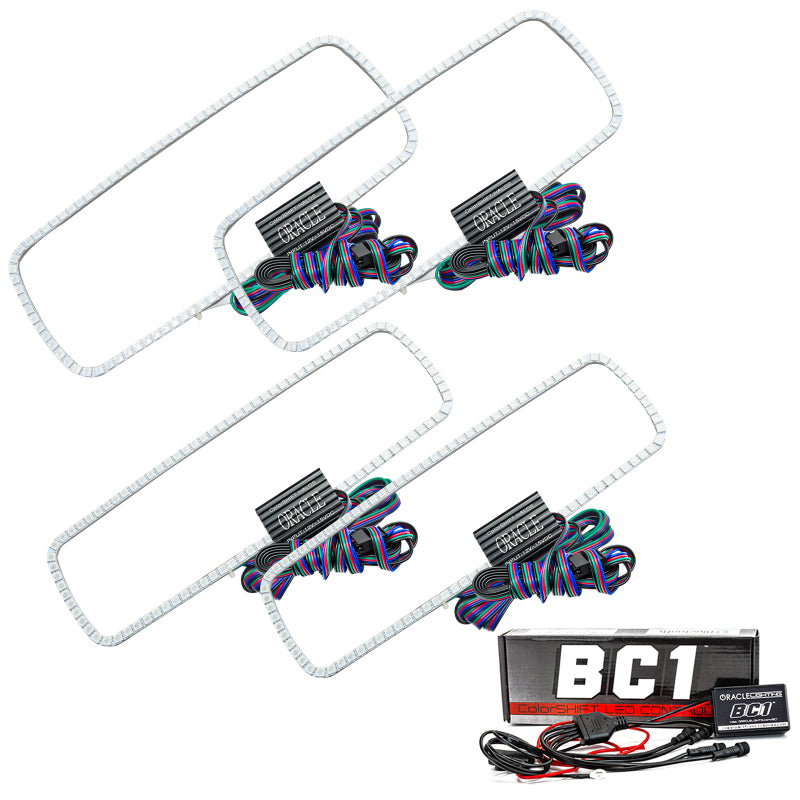 ORACLE Lighting Headlights Oracle Ford Excursion 05 Halo Kit - ColorSHIFT w/ BC1 Controller SEE WARRANTY