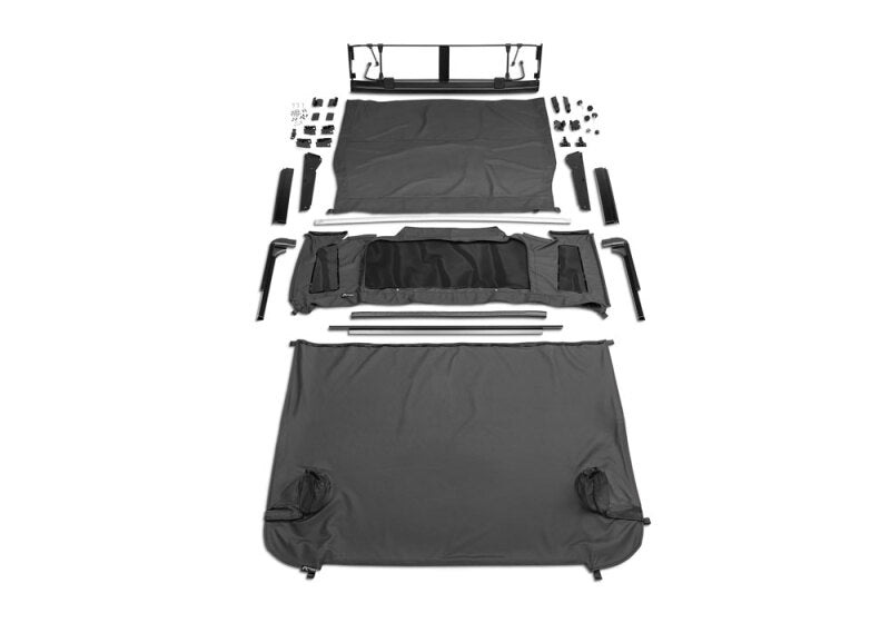 Rampage Soft Tops Rampage 2007-2018 Jeep Wrangler(JK) 2-Door Trailview Tonneau Top - Black Diamond