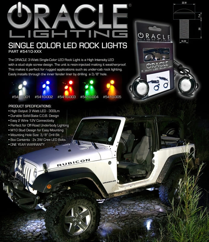 ORACLE Lighting Light Strip LED Oracle 3W Universal Cree LED Billet Light - White SEE WARRANTY