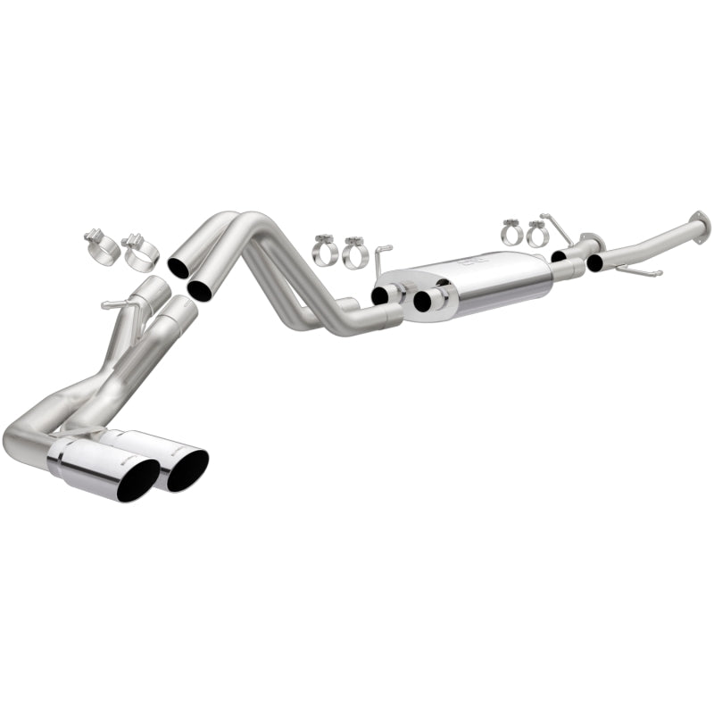 Magnaflow Catback MagnaFlow 14 Toyota Tundra V8 4.6L/5.7L Stainless C/b Exhaust Dual same side pass. rear tire