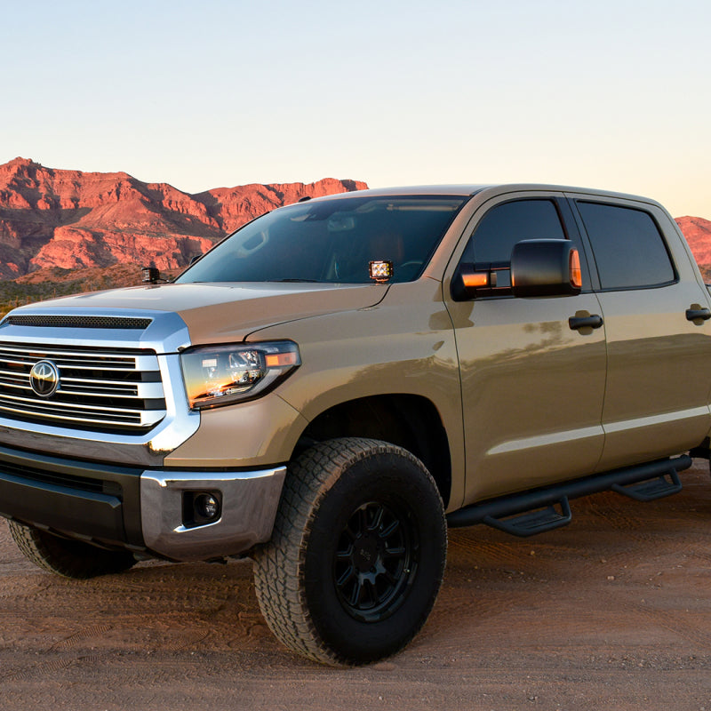 Rigid Industries Light Bars & Cubes Rigid Industries 14-20 Toyota Tundra A-Pillar Light Kit w/D-SS Flood