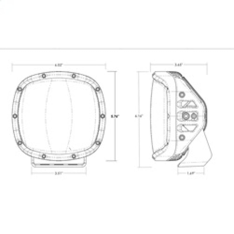 Rigid Industries Light Bars & Cubes Rigid Industries Adapt XP w/ Amber PRO Lens (Pair)