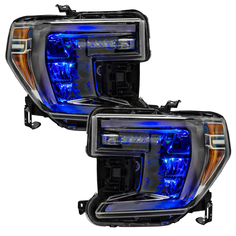 ORACLE Lighting Headlights Oracle 19-21 Silverado/Sierra 1500 RGB Demon Eye Headlight Kit - w/o Controller SEE WARRANTY