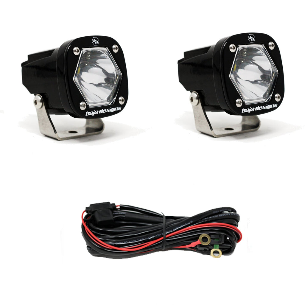 Baja Designs LED Light Pods S1 Spot LED Light with Mounting Bracket Pair Baja Designs - 387801