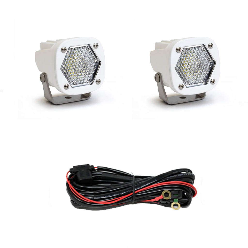 Baja Designs LED Light Pods LED Light Pods S1 Work/Scene White Pair Baja Designs - 387806WT
