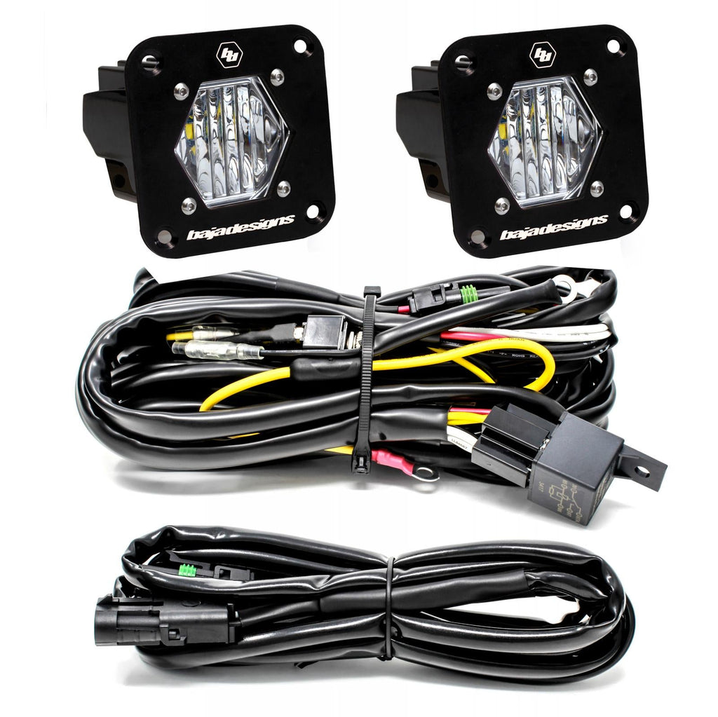 Baja Designs LED Light Kit LED Light Pods S1 Pair Wide Cornering LED Flush Mount Backup Kit Baja Designs - 387808