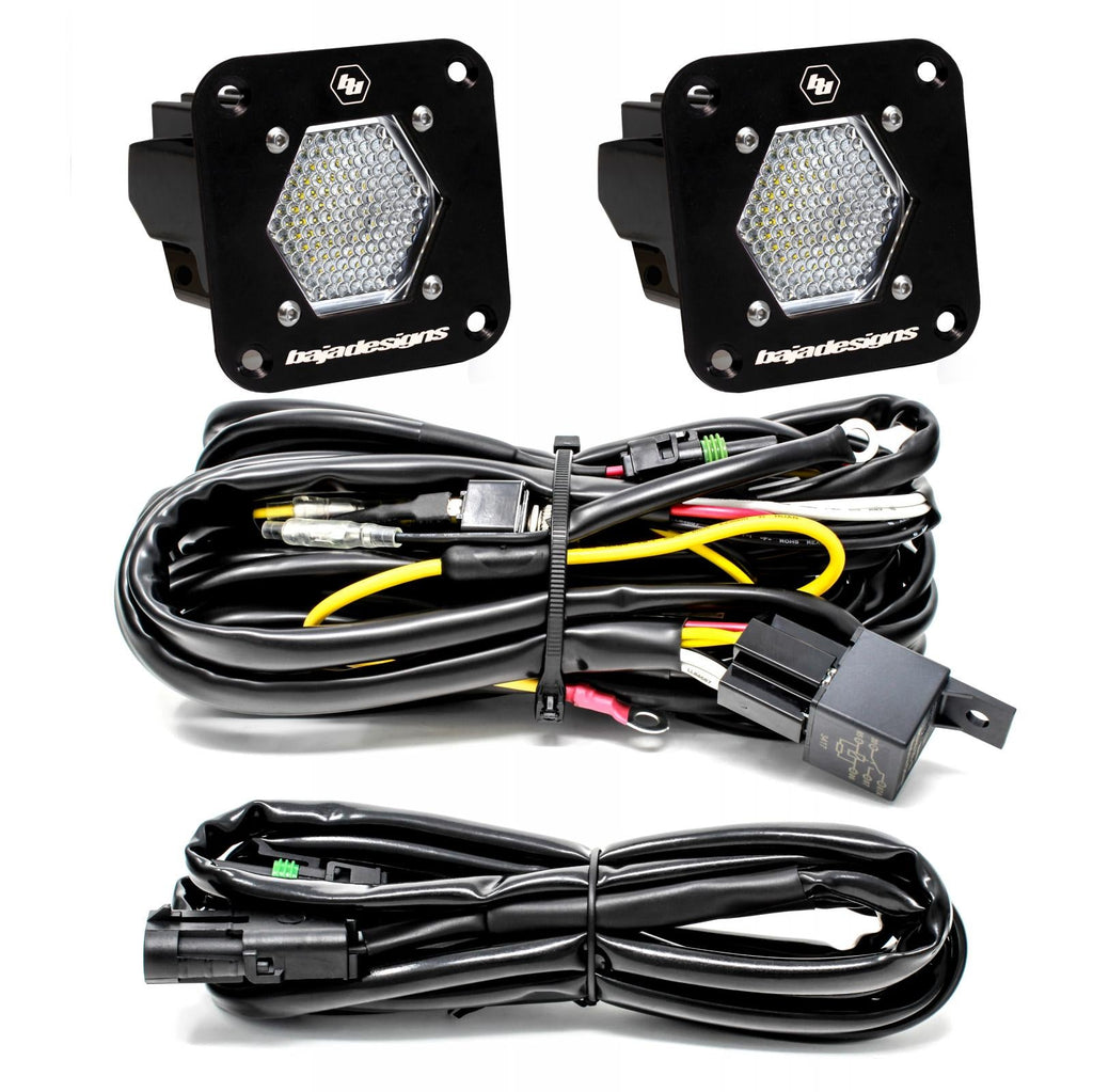 Baja Designs LED Light Kit LED Light Pods S1 Pair Work/Scene LED Flush Mount Backup Kit Baja Designs - 387809