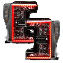 Load image into Gallery viewer, ORACLE Lighting Headlights Oracle 17-19 Ford F-250 SD Dynamic Pre-Assembled Headlights - Halogen - Black Edition - SEE WARRANTY