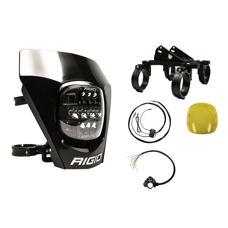 Rigid Industries Light Bars & Cubes Rigid Industries Adapt XE LED Moto Kit - Black