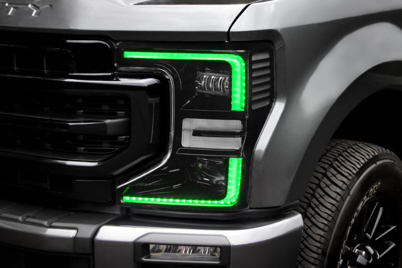 ORACLE Lighting Headlights Oracle 2022 Ford F250/350 Super Duty Dynamic ColorSHIFT Headlight DRL Kit w/Switchback SEE WARRANTY