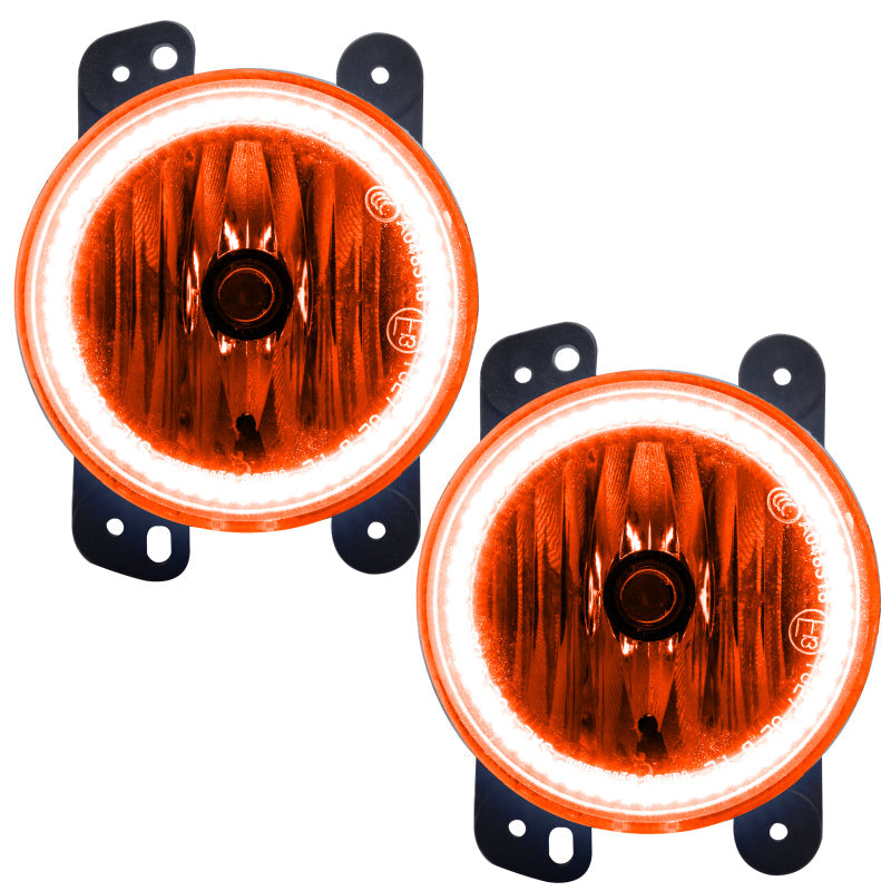 ORACLE Lighting Fog Lights Oracle Lighting 07-09 Jeep Wrangler JK Pre-Assembled LED Halo Fog Lights -Amber SEE WARRANTY