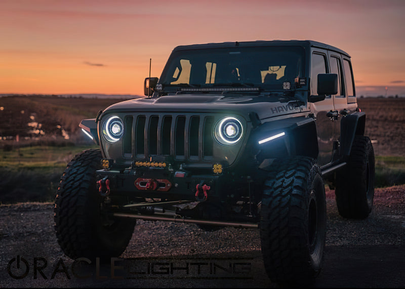 ORACLE Lighting Headlights Oracle Jeep JL/Gladiator JT Oculus Bi-LED Projector Headlights - Amber/White Switchback SEE WARRANTY