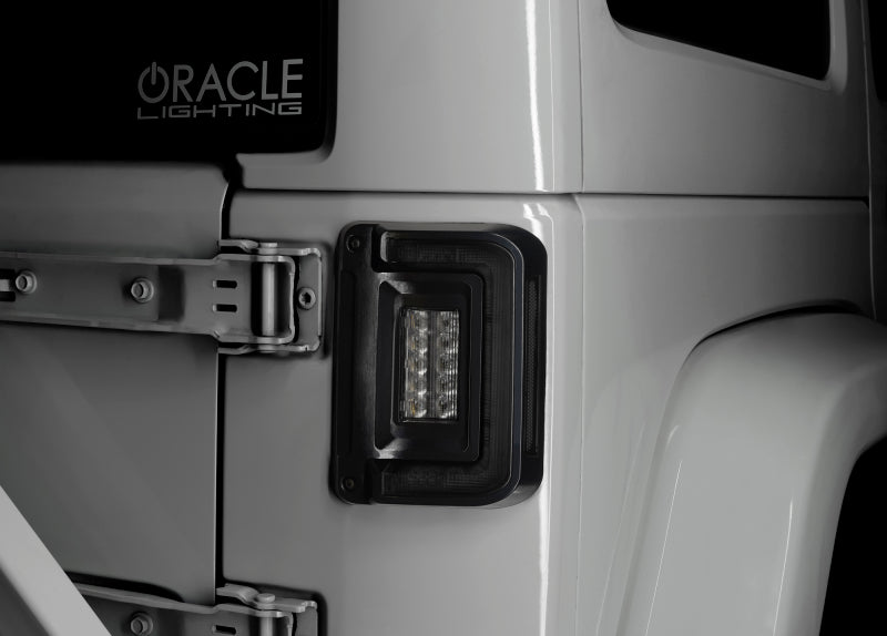 ORACLE Lighting Tail Lights Oracle 07-17 Jeep Wrangler JK Flush Mount LED Tail Lights - Tinted