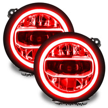 Load image into Gallery viewer, ORACLE Lighting Headlights Oracle Jeep Wrangler JL/Gladiator JT RGB+W Headlight DRL Kit - ColorSHIFT w/o Cntrl SEE WARRANTY