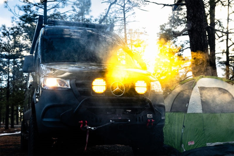 Rigid Industries Light Bars & Cubes Rigid Industries 360-Series 9in LED Off-Road Spot Beam - Amber