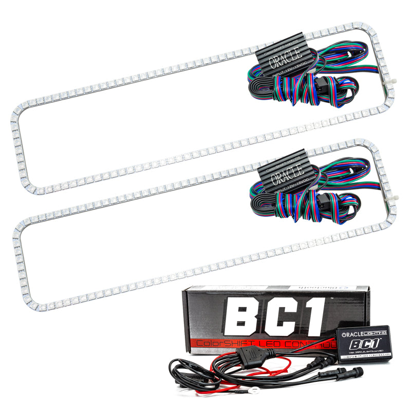 ORACLE Lighting Headlights Oracle GMC Sierra 88-98 Halo Kit - ColorSHIFT w/ BC1 Controller SEE WARRANTY