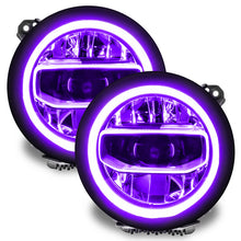 Load image into Gallery viewer, ORACLE Lighting Headlights Oracle Jeep Wrangler JL/Gladiator JT RGB+W Headlight DRL Kit - ColorSHIFT w/o Cntrl SEE WARRANTY