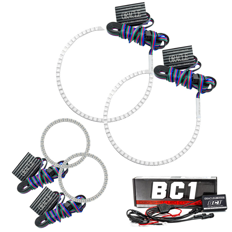 ORACLE Lighting Headlights Oracle Ford Explorer 02-05 Halo Kit - ColorSHIFT w/ BC1 Controller SEE WARRANTY