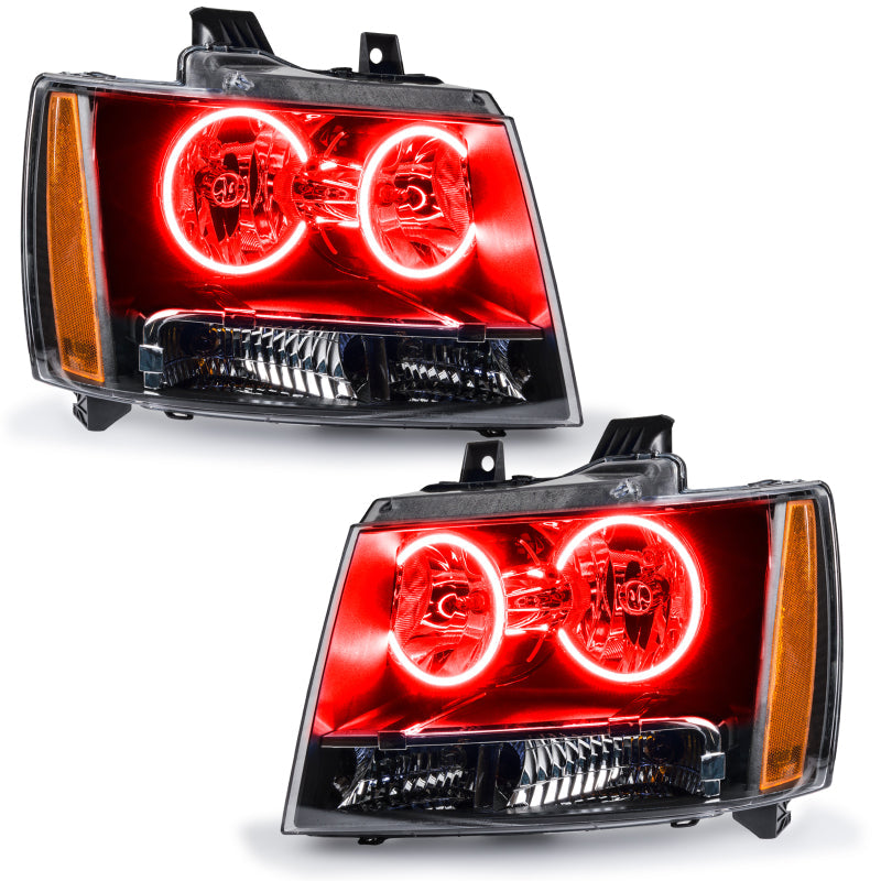 ORACLE Lighting Headlights Oracle 07-13 Chevrolet Avalanche Pre-Assembed SMD Headlights - Red