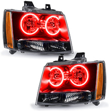 Load image into Gallery viewer, ORACLE Lighting Headlights Oracle 07-13 Chevrolet Avalanche Pre-Assembed SMD Headlights - Red