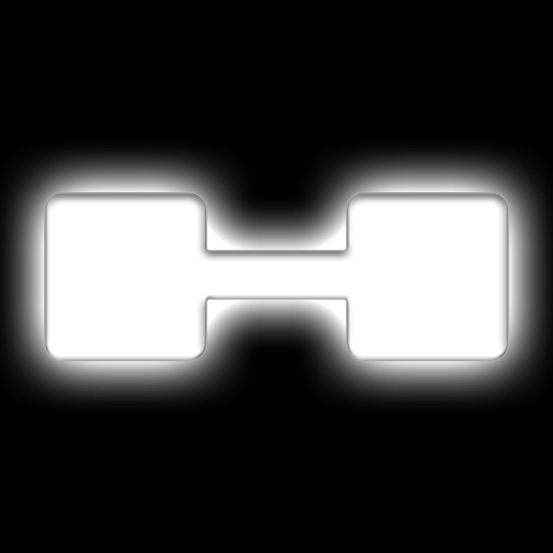 ORACLE Lighting Light Accessories and Wiring ORACLE Lighting Universal Illuminated LED Letter Badges - Matte Wht Surface Finish - H SEE WARRANTY