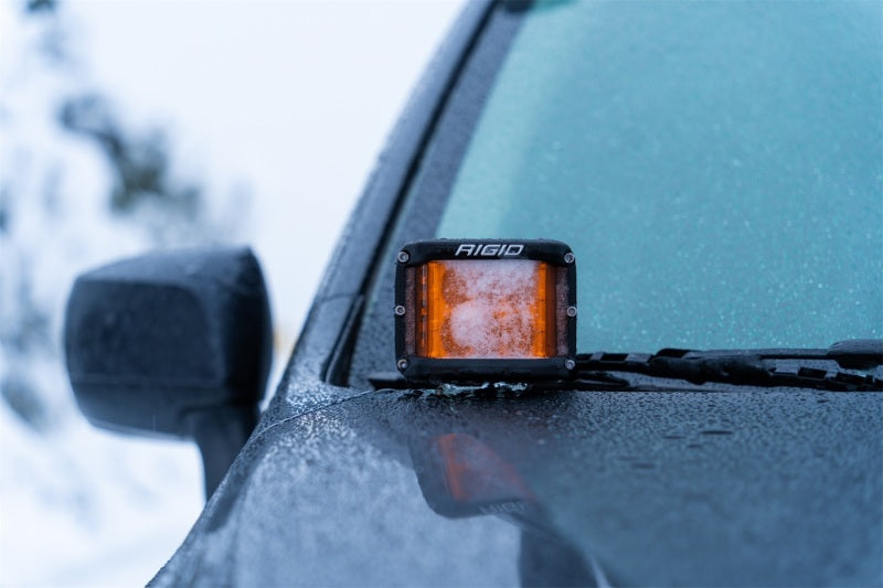 Rigid Industries Light Bars & Cubes Rigid Industries D-SS Spot w/ Amber PRO Lens (Pair)