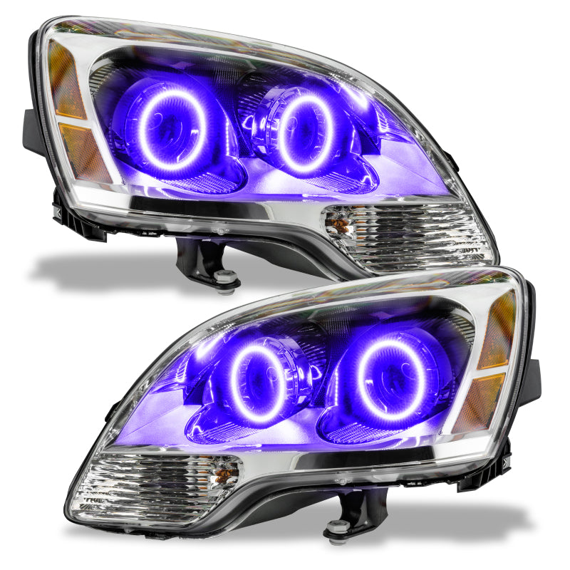 ORACLE Lighting Headlights Oracle Lighting 08-12 GMC Acadia Non-HID Pre-Assembled LED Halo Headlights-UV/Purple SEE WARRANTY