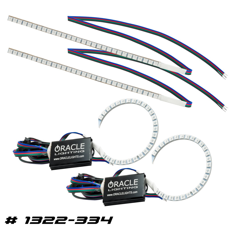 ORACLE Lighting Headlights Oracle 15-17 Ford Focus RS/ST DRL Upgrade w/ Halo Kit - ColorSHIFT w/o Controller SEE WARRANTY