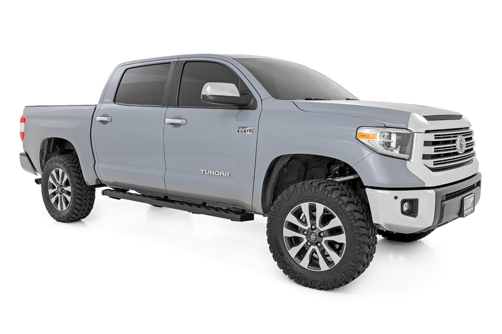 Rough Country Running Boards BA2 Running Boards Side Step Bars Crew Cab Toyota Tundra (07-21) Rough Country - 41005