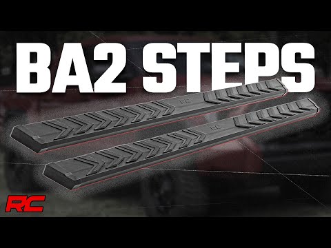 Rough Country Running Boards BA2 Running Boards Side Step Bars 2-Door Ford Bronco 21-Up Rough Country - 41008