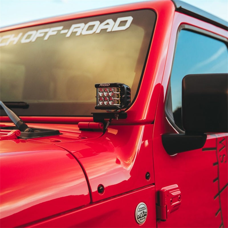 Rigid Industries Light Mounts Rigid Industries 2018 Jeep JL - A-Pillar Mount Kit - Mounts Set of D / D-SS / SR-M / Ignite Series