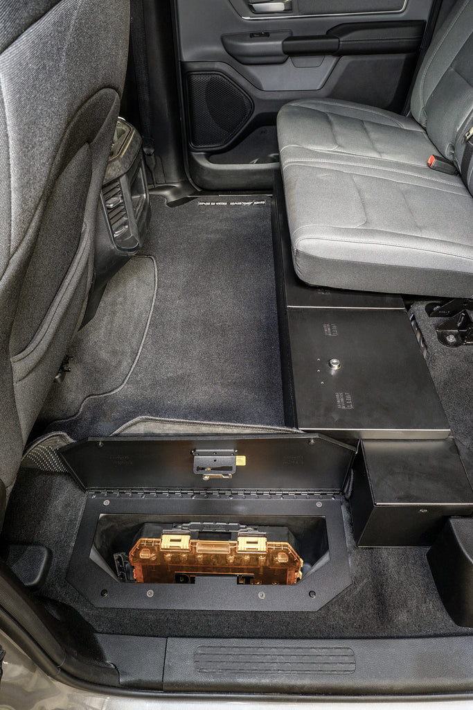 Locking Storage Lids In-Floor 19-25 RAM 1500 Crew Cab (Exc. Classic) Pair Tuffy Security