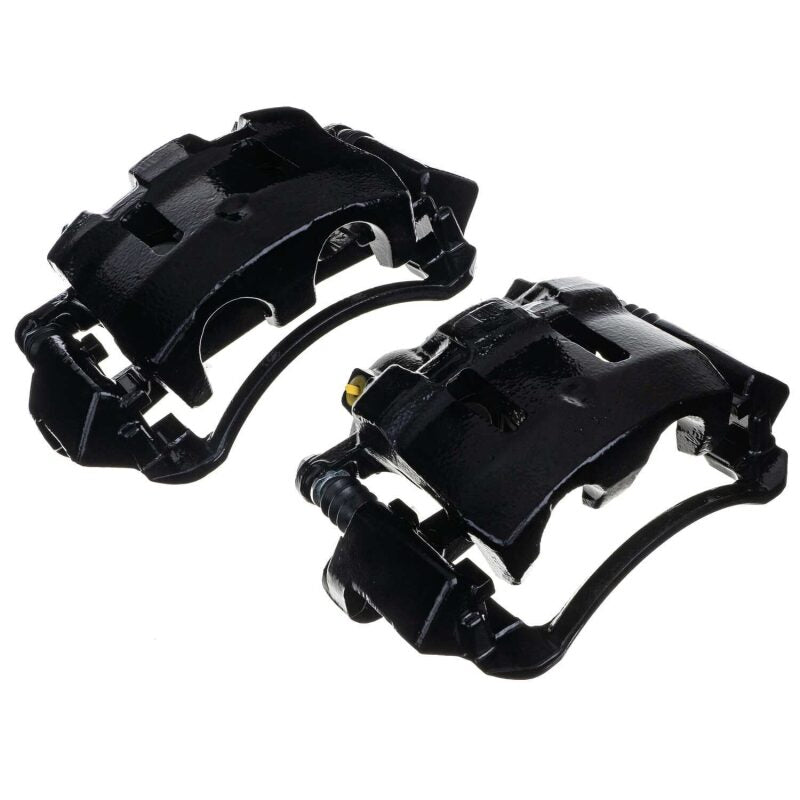 PowerStop Brake Calipers - Perf Power Stop 00-05 Ford Excursion Front Black Caliper - Pair w/Bracket