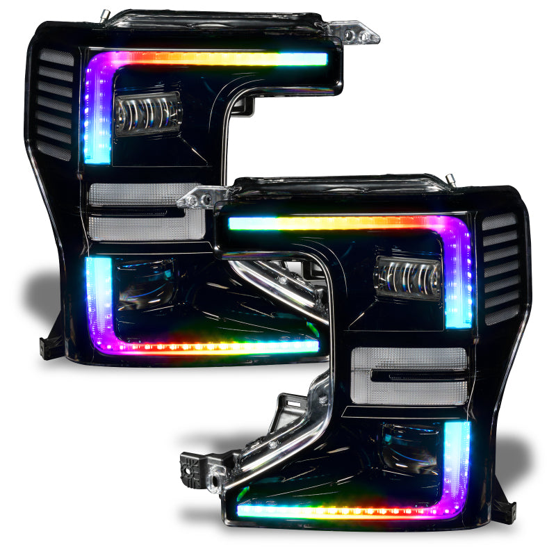 ORACLE Lighting Headlights Oracle 2022 Ford F250/350 Super Duty Dynamic ColorSHIFT Headlight DRL Kit w/Switchback SEE WARRANTY