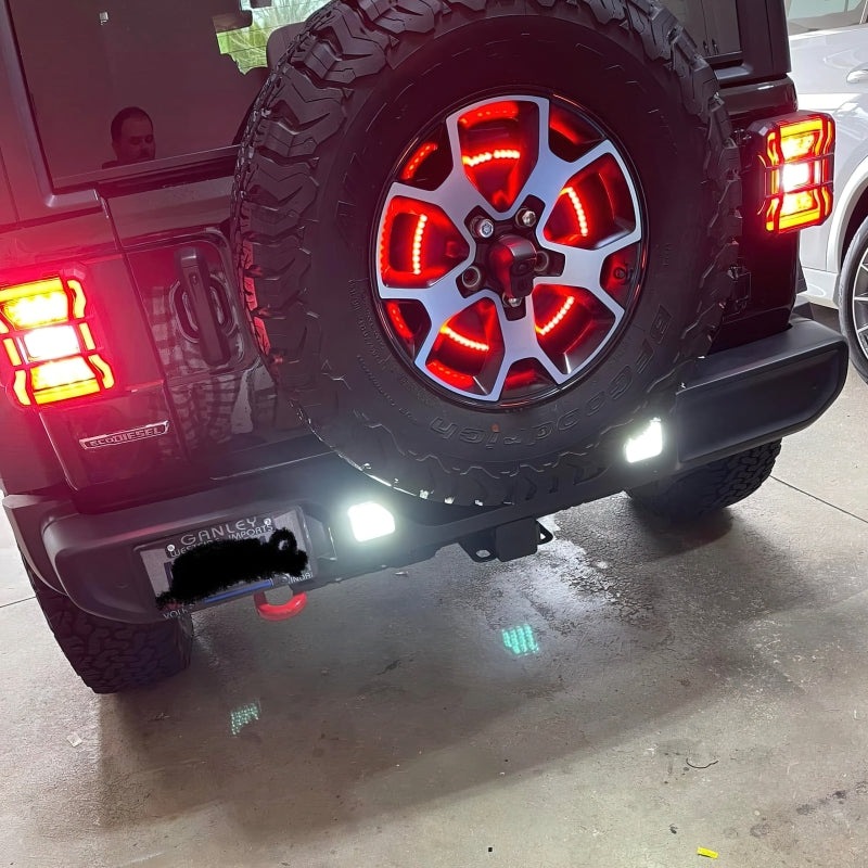 ORACLE Lighting Tail Lights Oracle Rear Bumper LED Reverse Lights for Jeep Wrangler JL - 6000K SEE WARRANTY