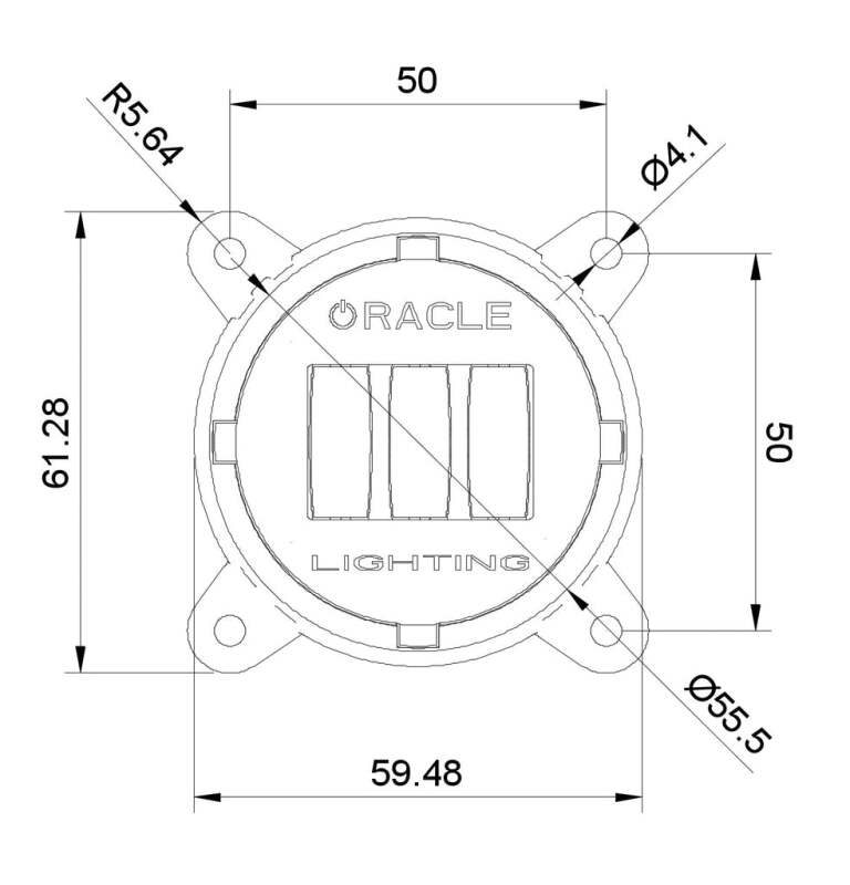 ORACLE Lighting Fog Lights Oracle 60mm 15W Fog Beam LED Emitter - 3000K SEE WARRANTY
