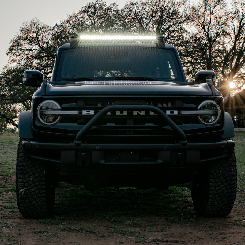 Rigid Industries Light Mounts Rigid Industries 2021 Ford Bronco Roof Rack Light Kit (Incl. SR spot/flood Combo Bar)