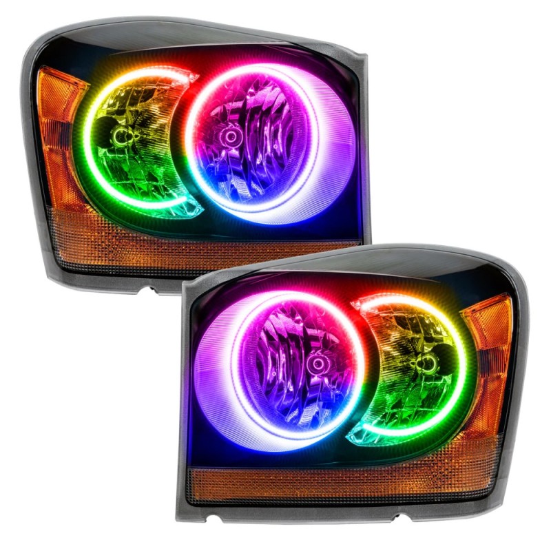 ORACLE Lighting Headlights Oracle 04-06 Dodge Durango SMD HL - Black - ColorSHIFT w/ BC1 Controller