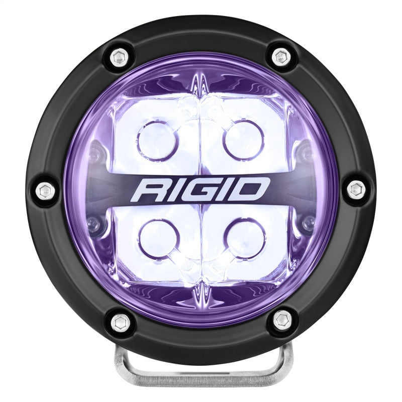 Rigid Industries Light Bars & Cubes Rigid Industries 360-Series 4in LED Off-Road Spot Beam - RGBW (Pair)