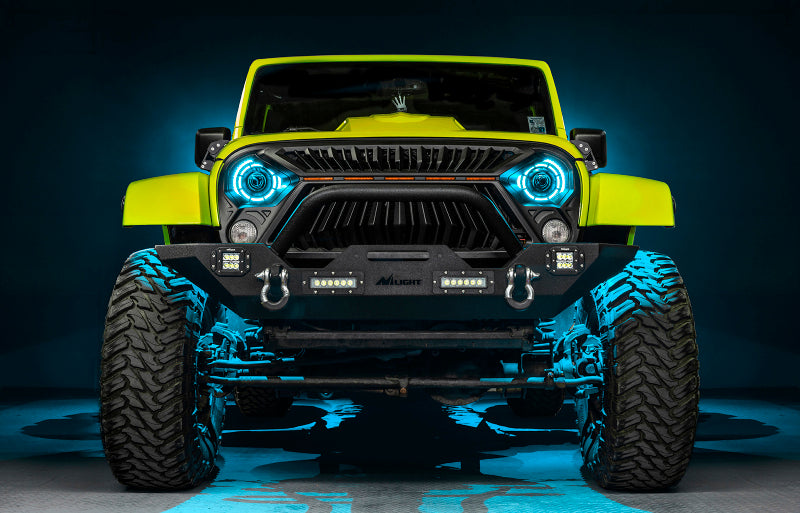 ORACLE Lighting Light Bars & Cubes ORACLE Lighting 0718 Jeep Wrangler JK Oculus 7in ColorSHIFT BiLED Projector Headlights SEE WARRANTY