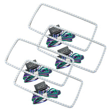 Load image into Gallery viewer, ORACLE Lighting Headlights Oracle GMC Sierra 07-13 Halo Kit (New Square Ring Design) - ColorSHIFT w/o Controller SEE WARRANTY