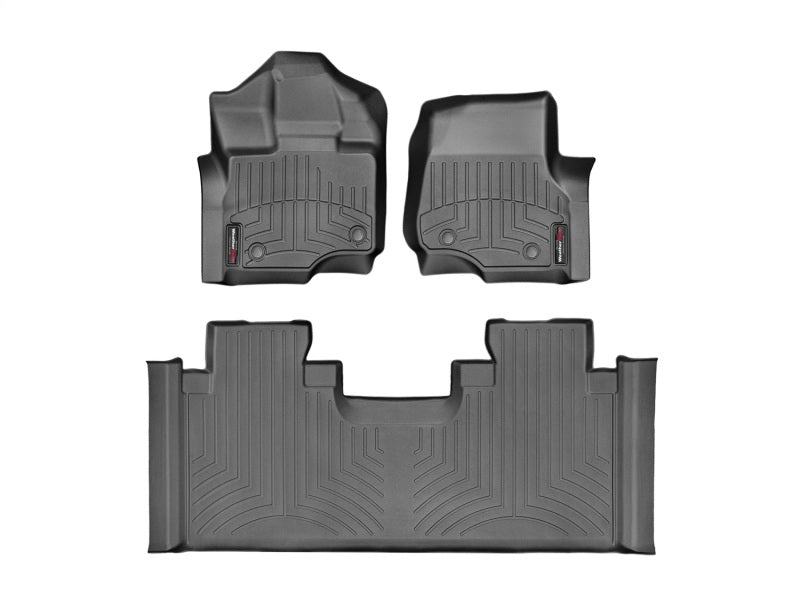 WeatherTech Floor Mats - Rubber WT FloorLiner - Front - Blk