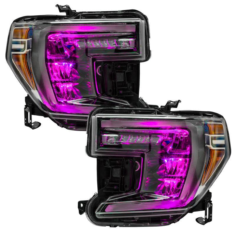 ORACLE Lighting Headlights Oracle 19-21 Silverado/Sierra 1500 RGB Demon Eye Headlight Kit - w/o Controller SEE WARRANTY